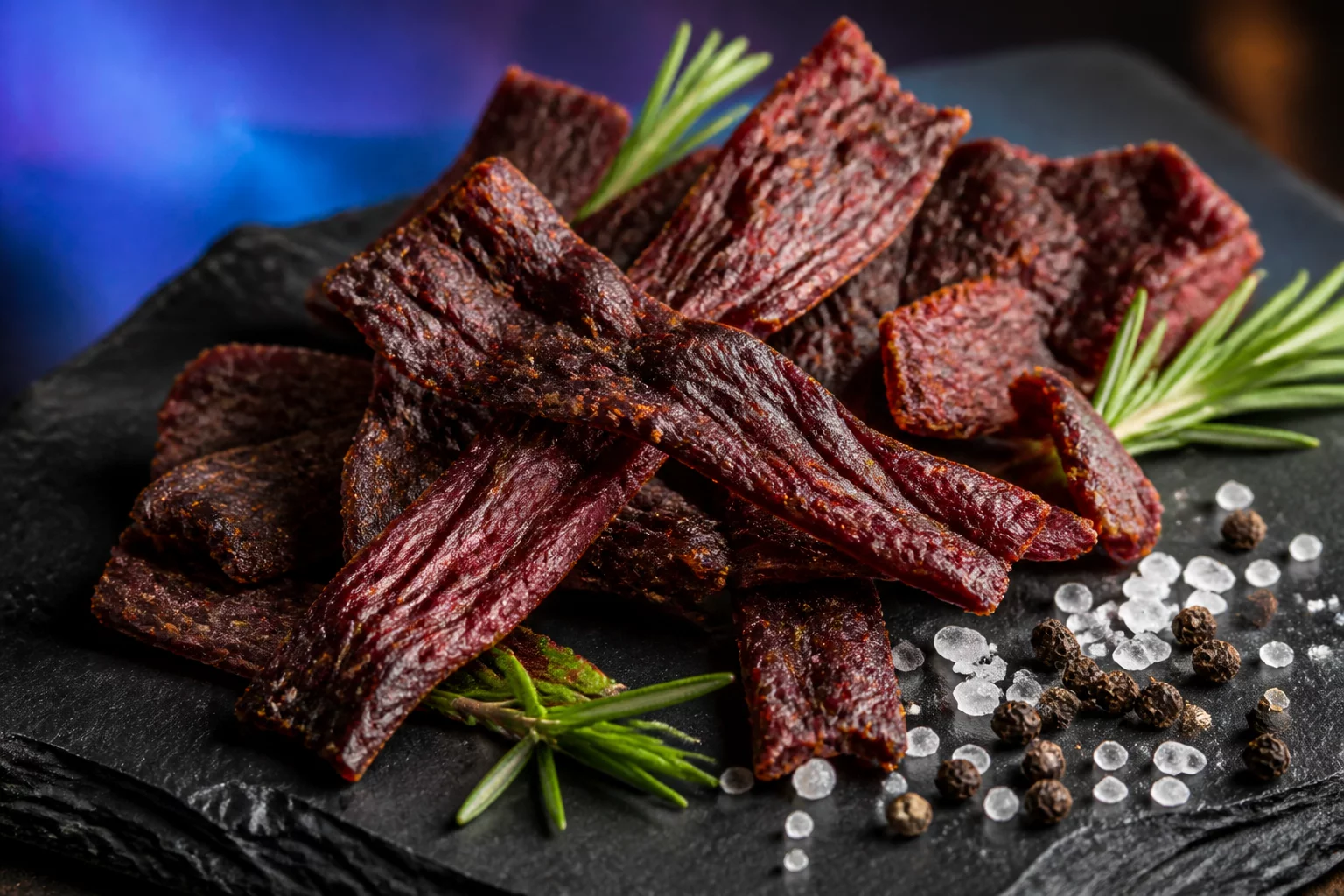 Curated artisan beef jerky collection